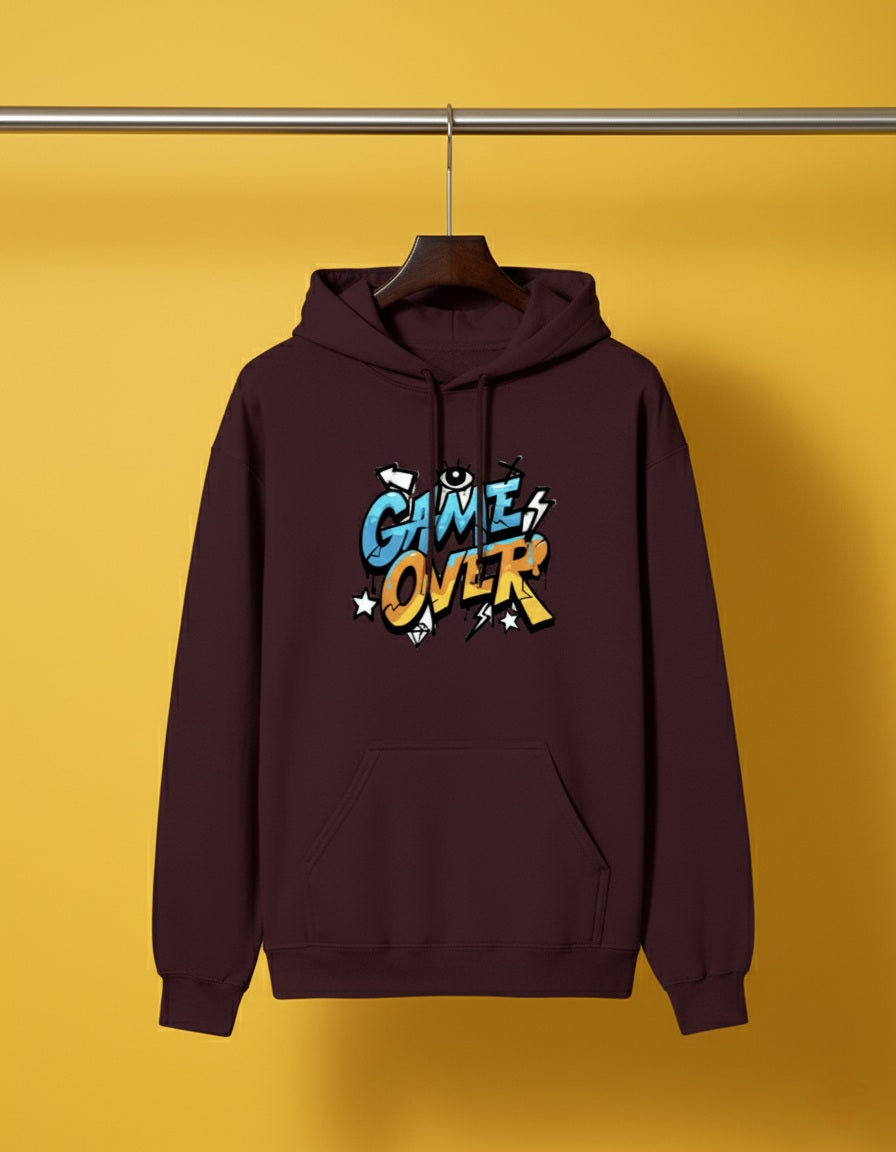 Unisex Solid Hooded Relax Hoodie