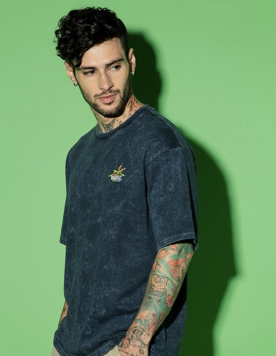 AYAH STUDIO Men premium Round Neck Cotton Oversize T-shirt
