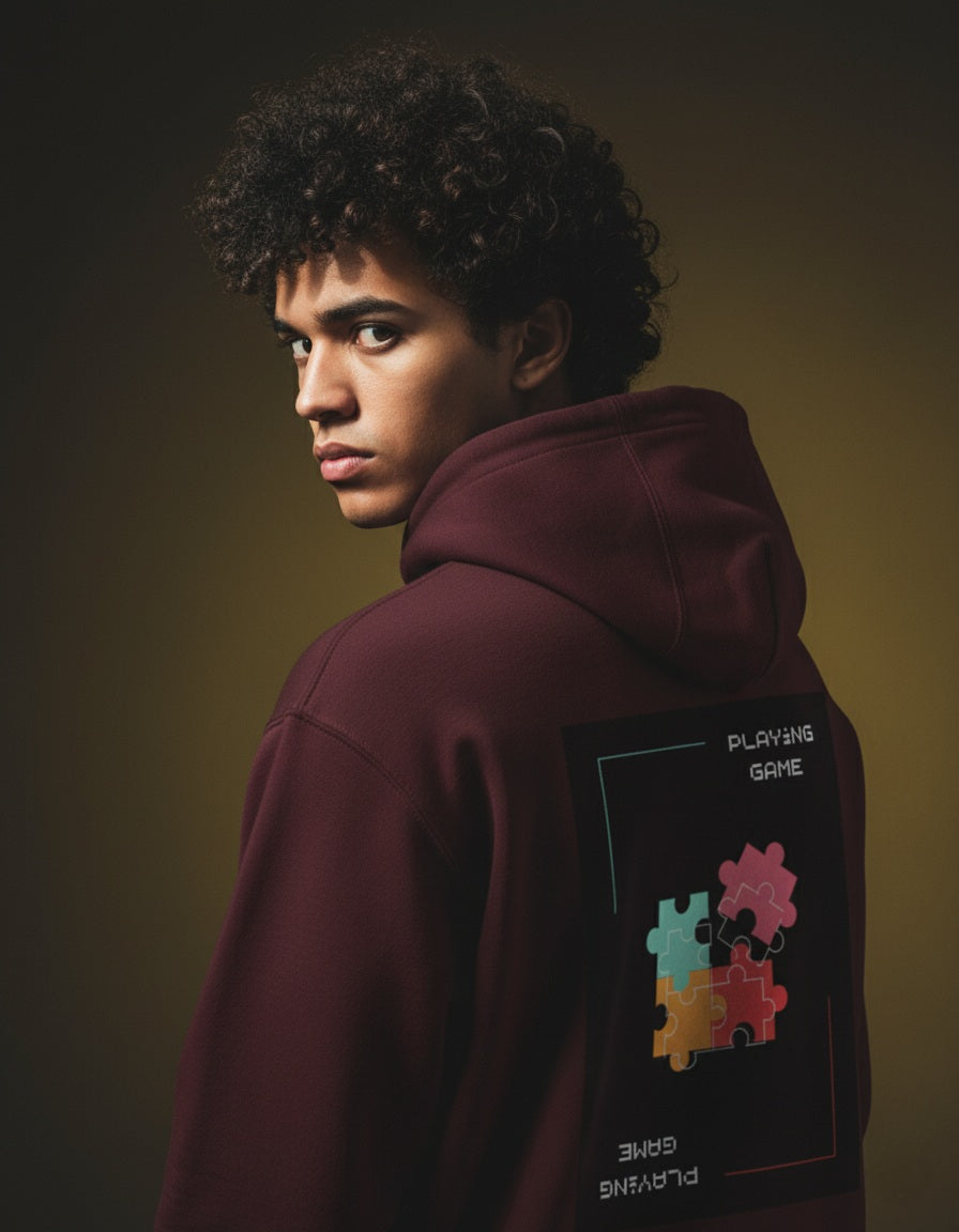Unisex Solid Hooded Relax Hoodie