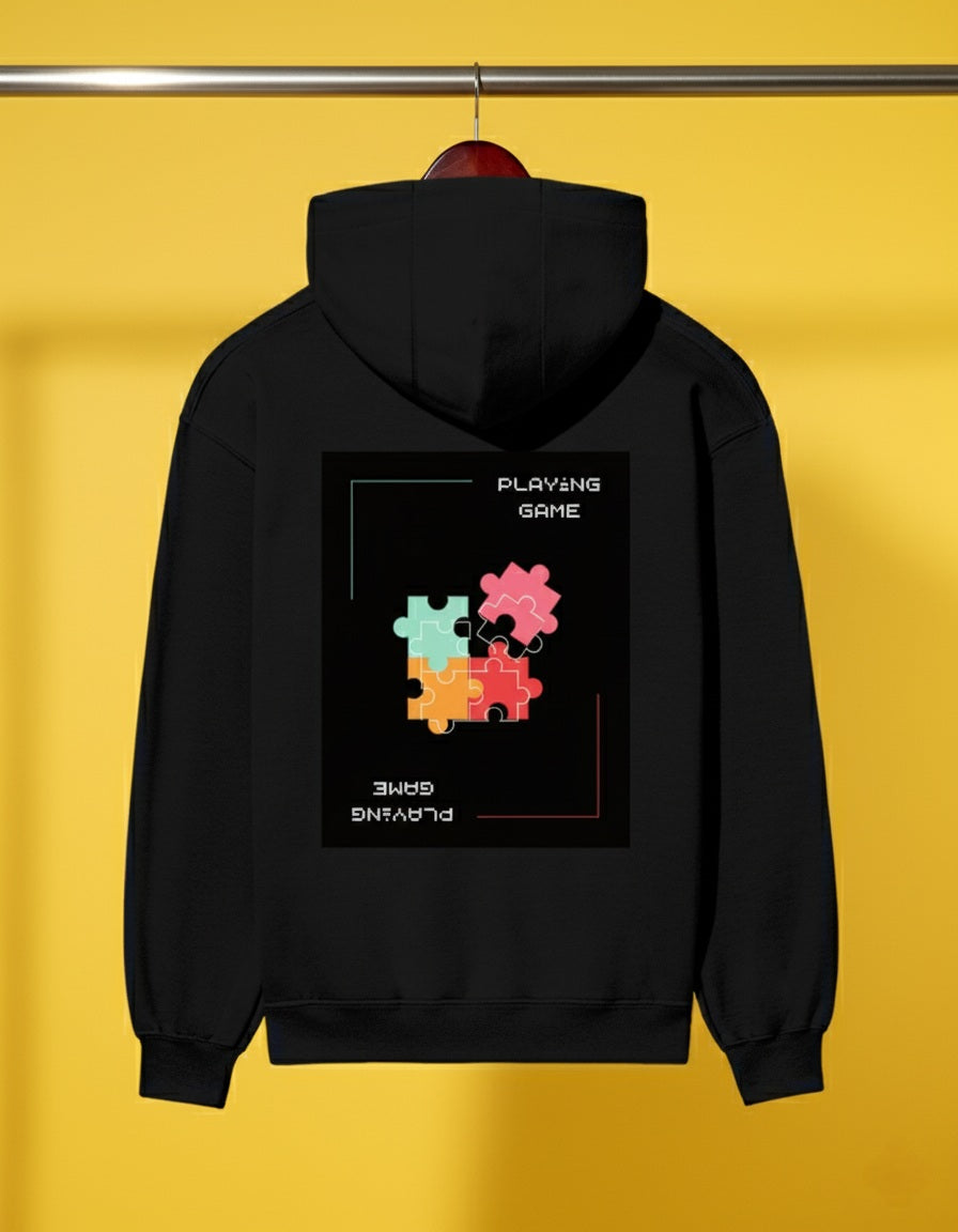 Unisex Solid Hooded Relax Hoodie