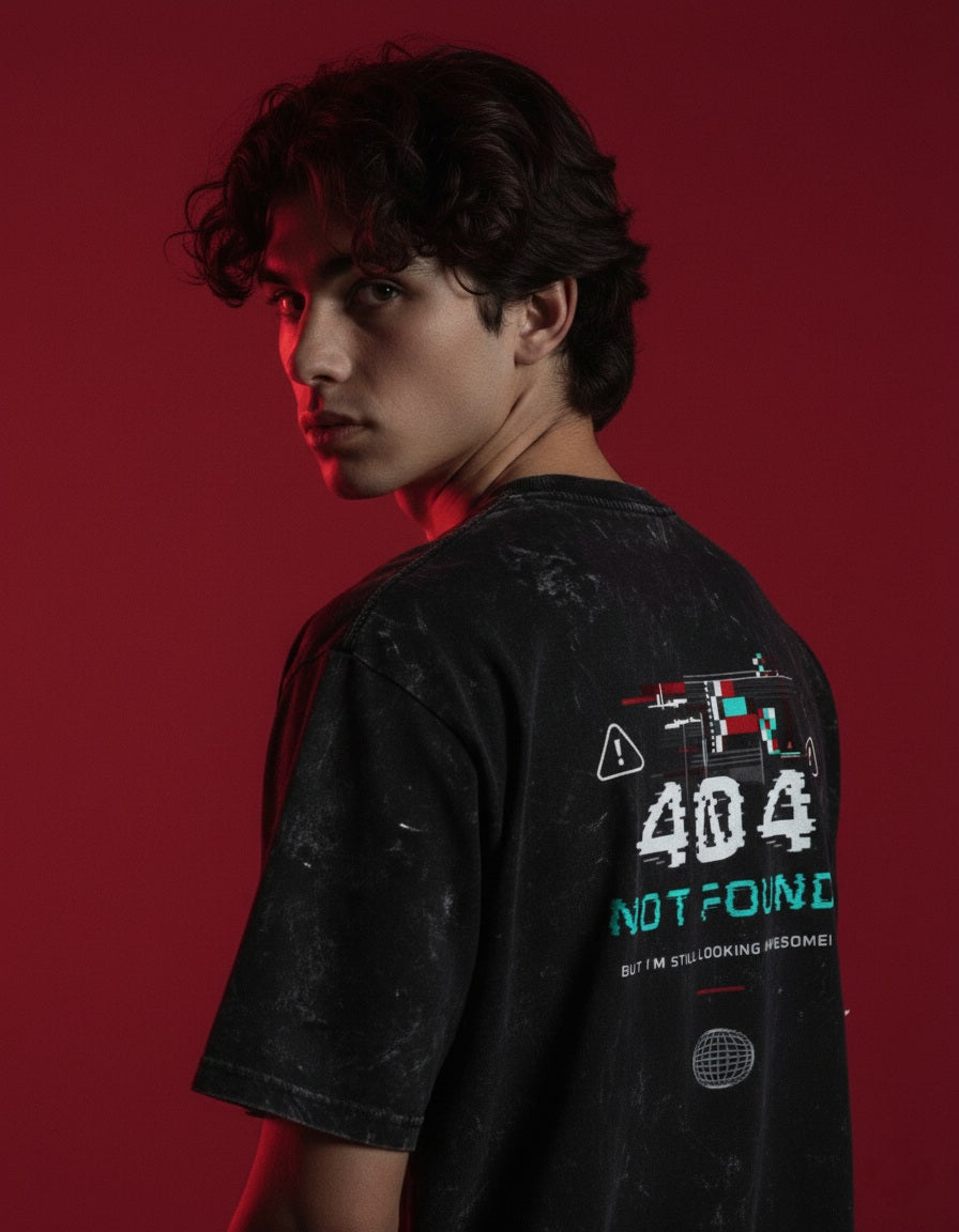 Unisex Premium Typography Printed Round Neck Cotton Oversized T-shirt