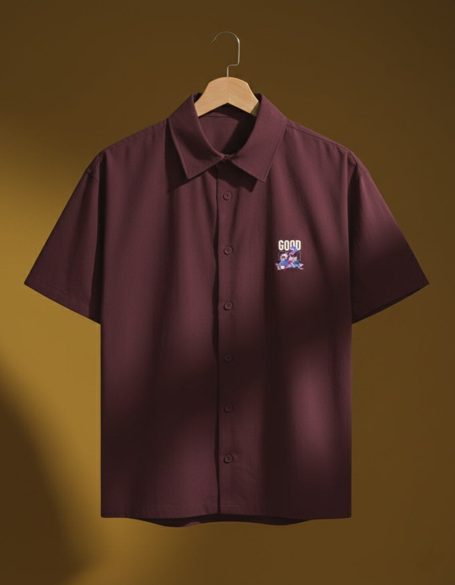 Men Contemporary Slim Fit Opaque Casual Shirt