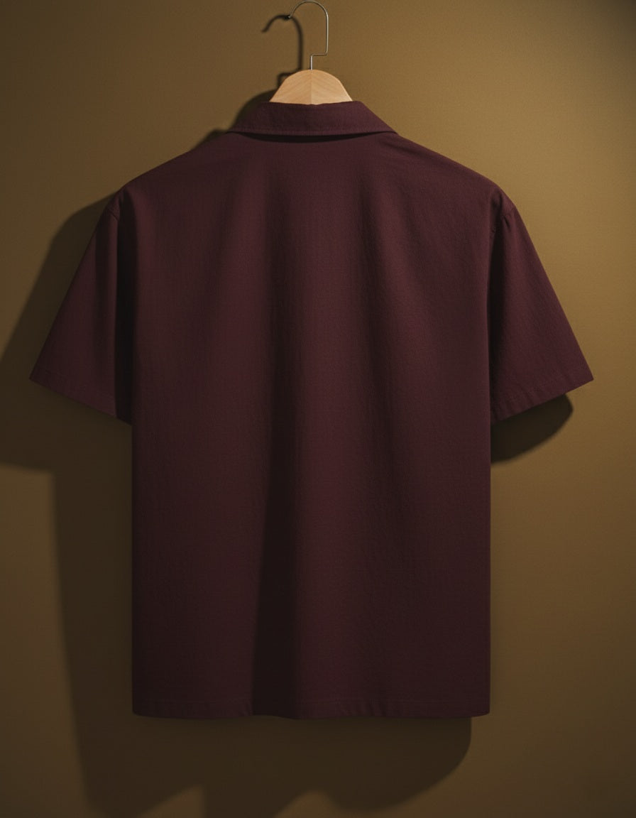 Men Contemporary Slim Fit Opaque Casual Shirt