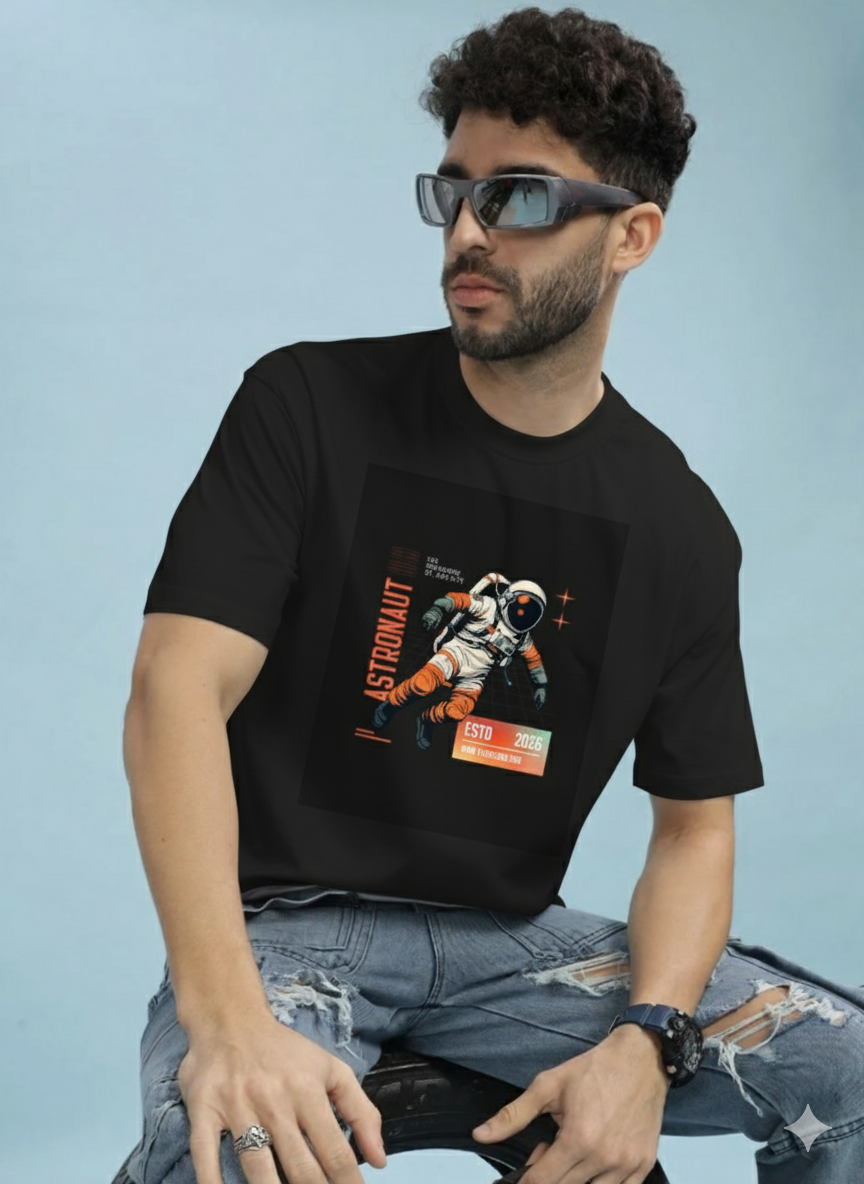 Men Comfort Boxy Fit Solid Cuban Collar Cotton Casual T-SHIRT