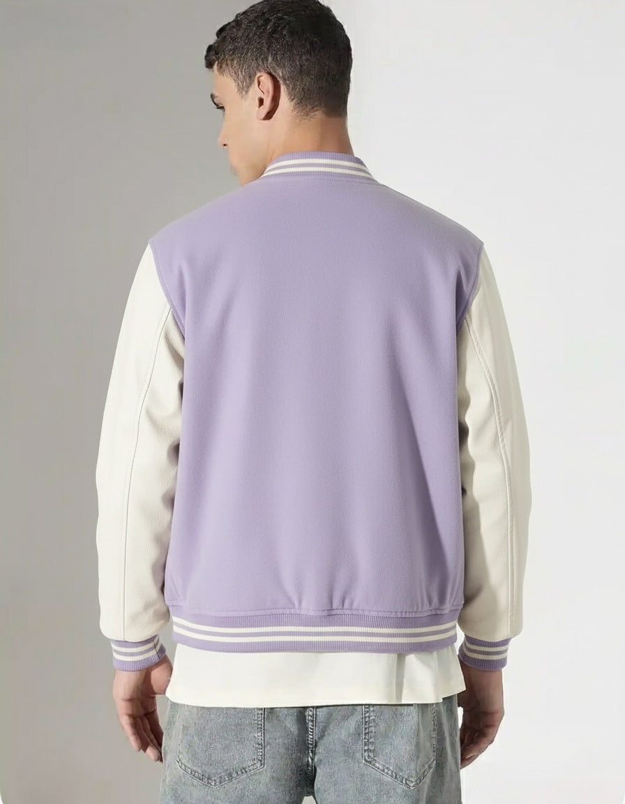 AYAH StyleCast x Revolte Men Geometric Casual Bomber Jacket