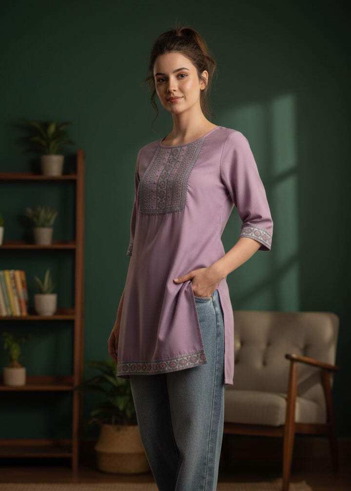 AYAH STUDIO WOMEN Premium Short Kurta