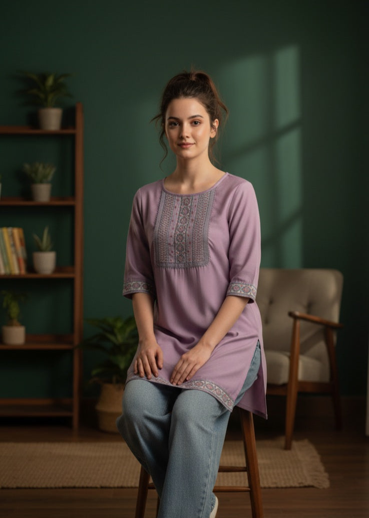 AYAH STUDIO WOMEN Premium Short Kurta