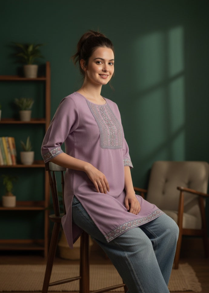AYAH STUDIO WOMEN Premium Short Kurta