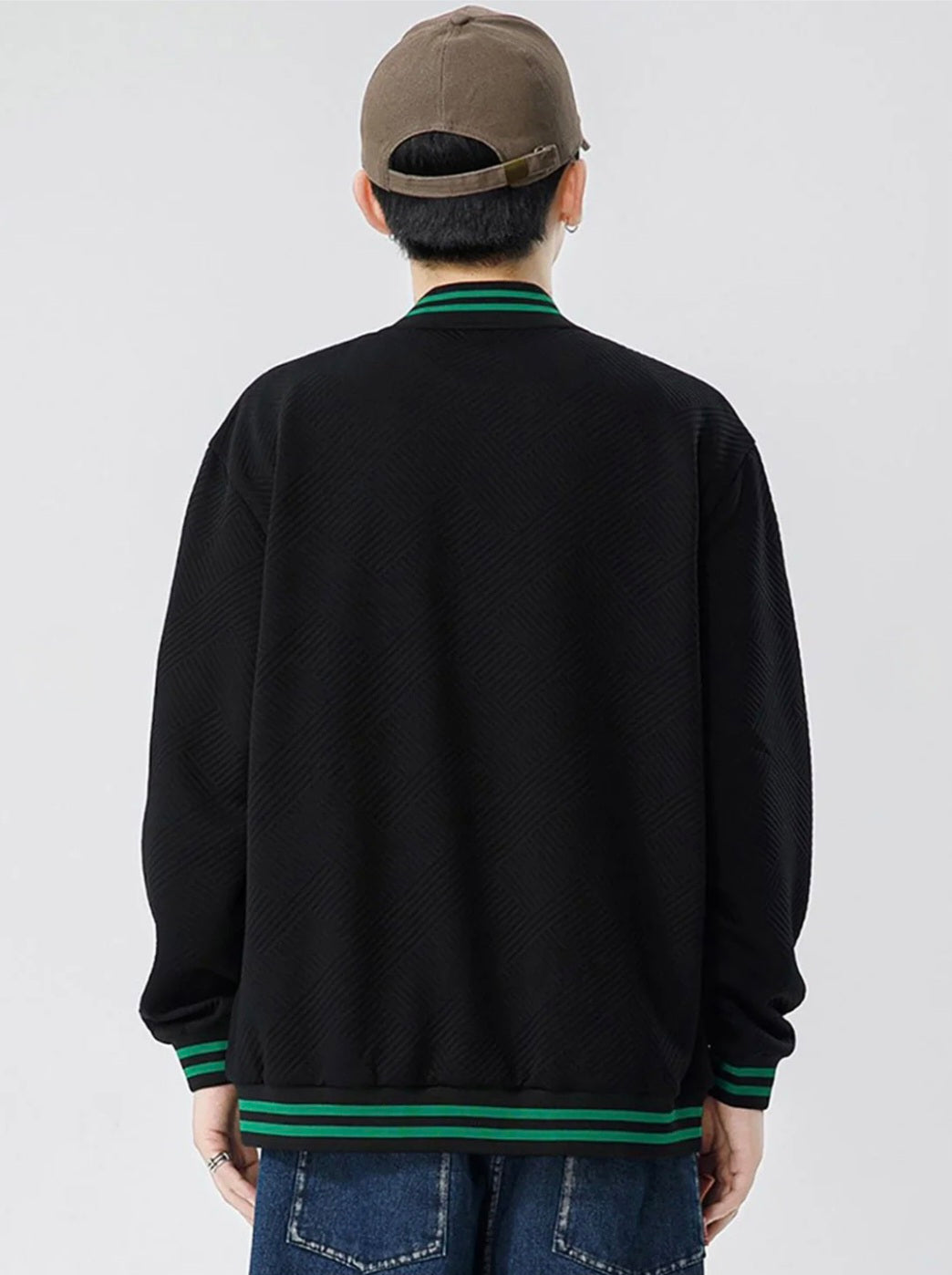AYAH STUDIO StyleCast x Revolte sual Bomber premium Jacket with unique design