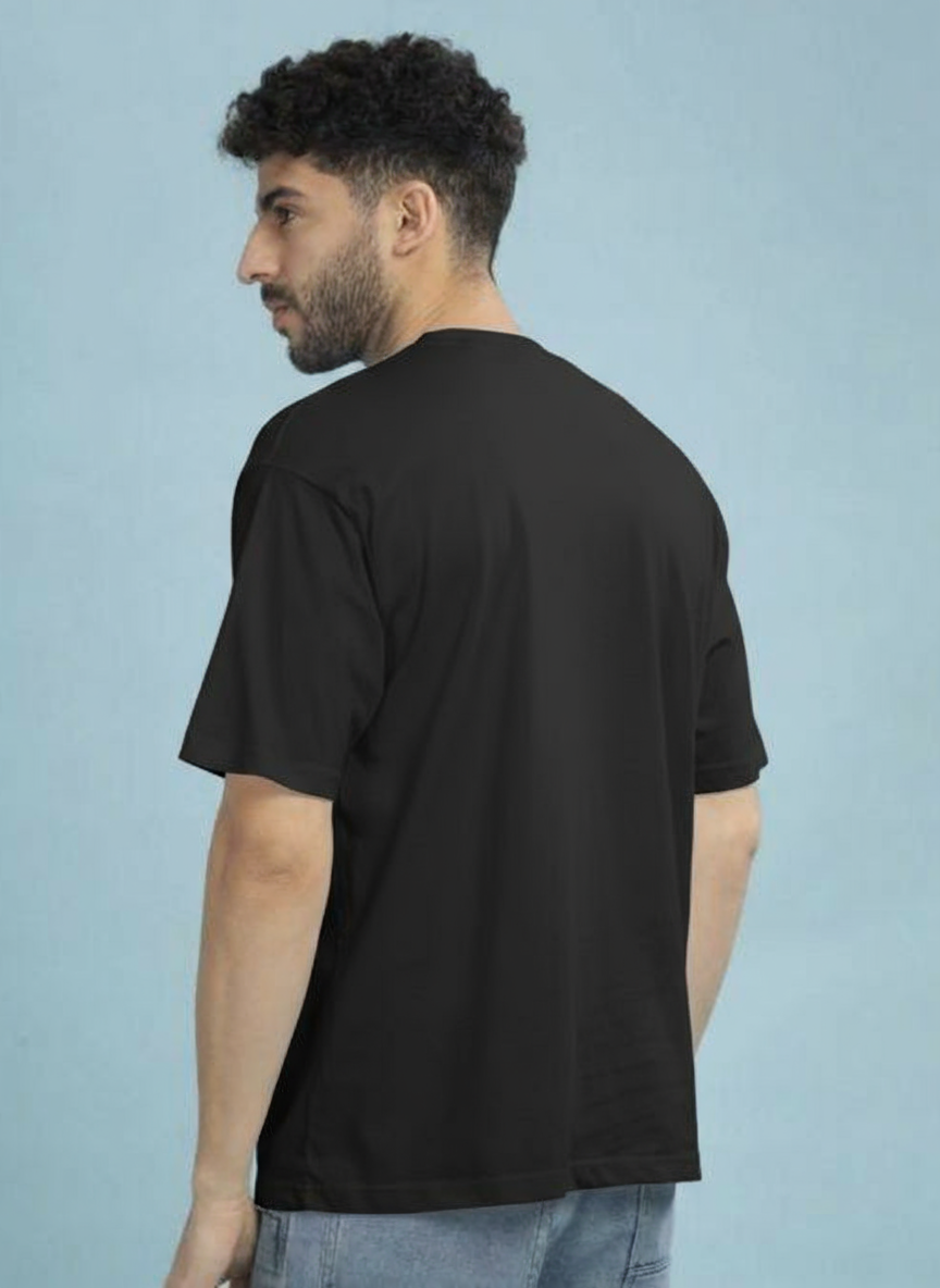 Men Comfort Boxy Fit Solid Cuban Collar Cotton Casual T-SHIRT