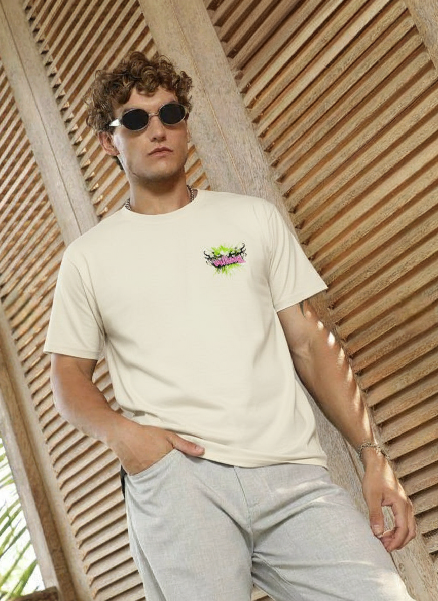 Men Round Neck Cotton premium Relaxed Fit T-shirt