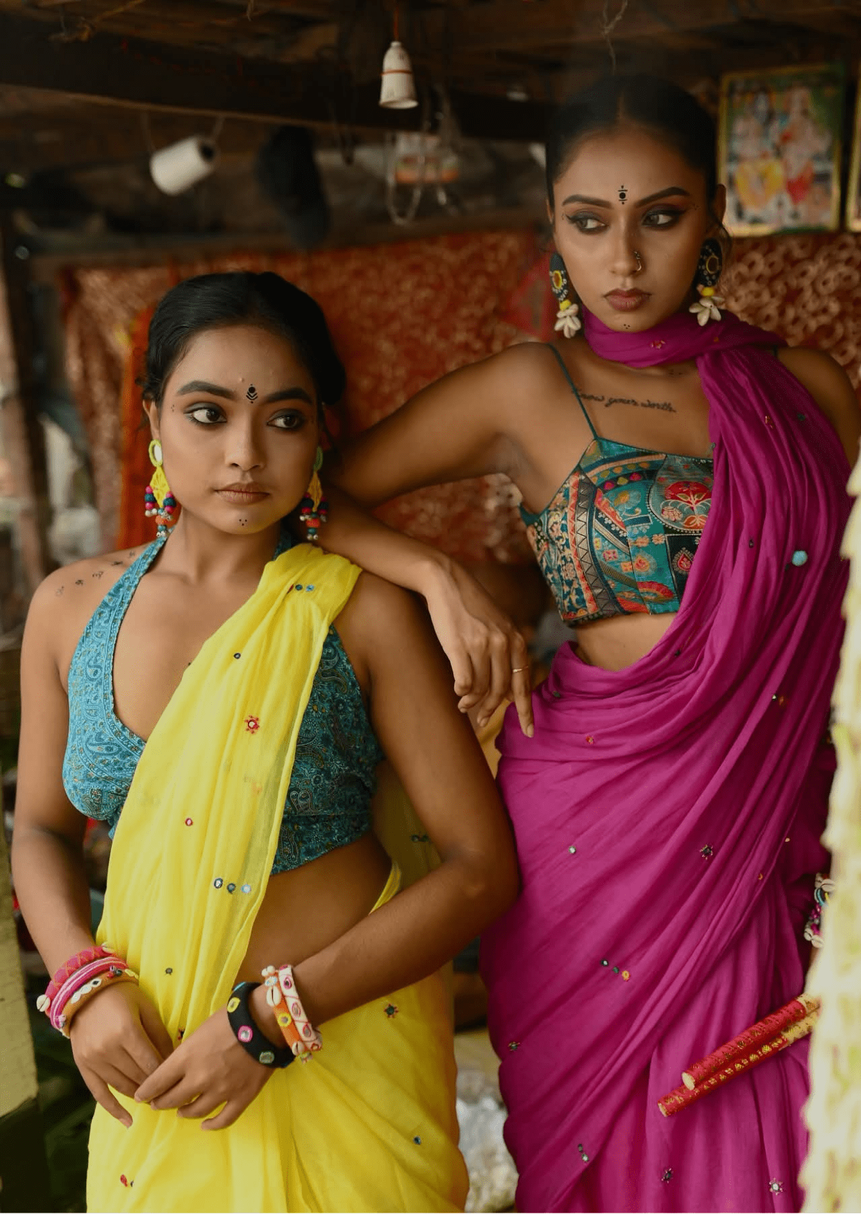 Kanika Sunbeam Pure Mul Cotton Mirrorwork Saree