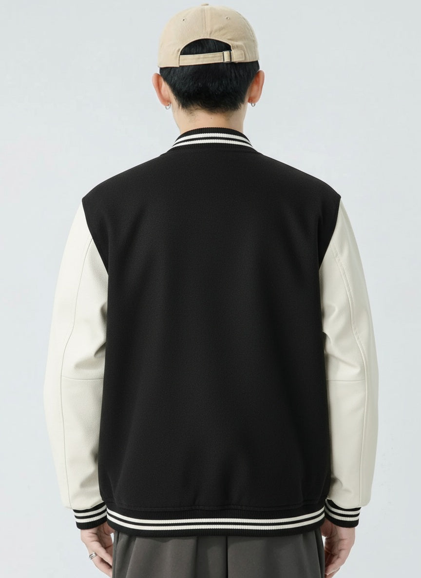 AYAH Style X Men Geometric Casual Bomber Jacket