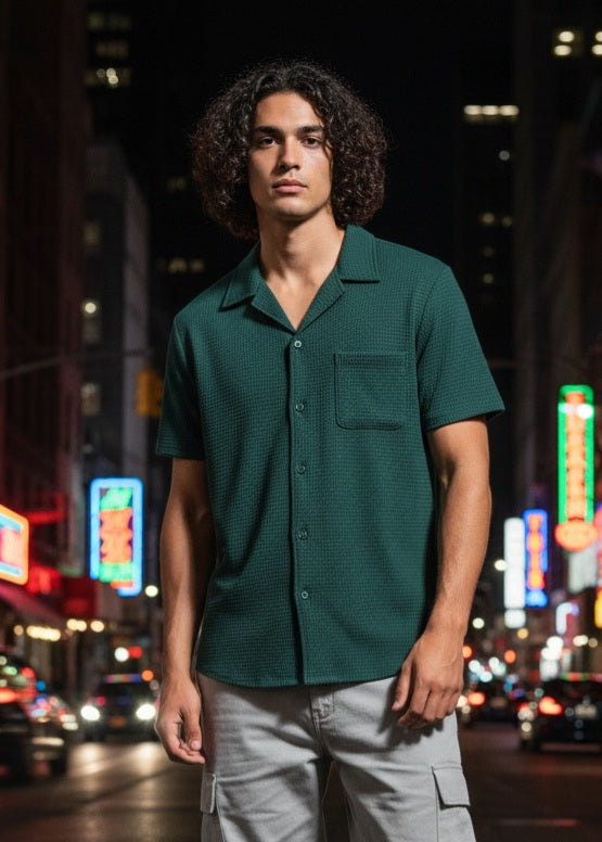 Men Relaxed Fit Fit Checkered Spread Collar Casual Shirt