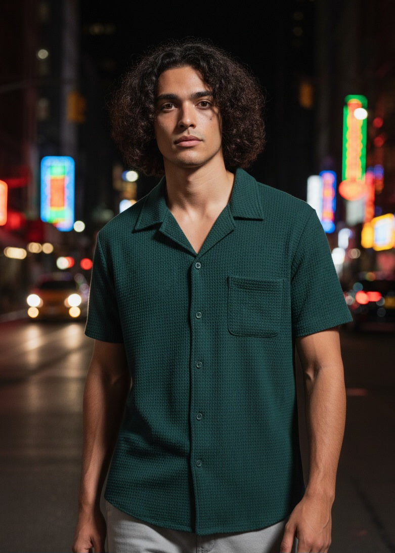 Men Relaxed Fit Fit Checkered Spread Collar Casual Shirt