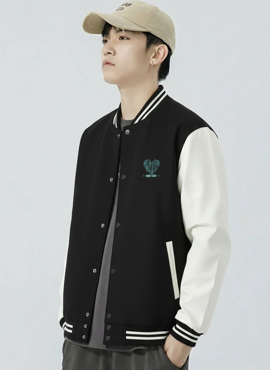 AYAH Style X Men Geometric Casual Bomber Jacket
